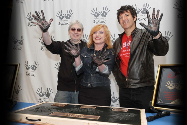 Iconic rock band Blondie is inducted into RockWalk on May 22, 2006.