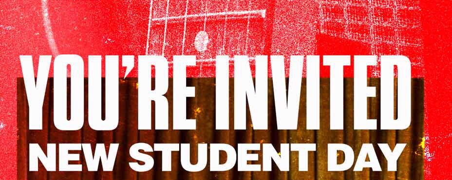 <h1>New Student Day - You're Invited</h1>