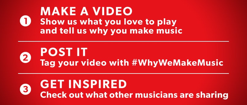 1. Make a video. 2. Post it. 3. Get Inspired.
