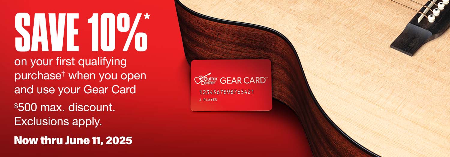 Save 10 percent of your first qualifying purchase when you open and use your Gear Card 500 dollar max discount exclusion apply. Now thru June 11, 2025