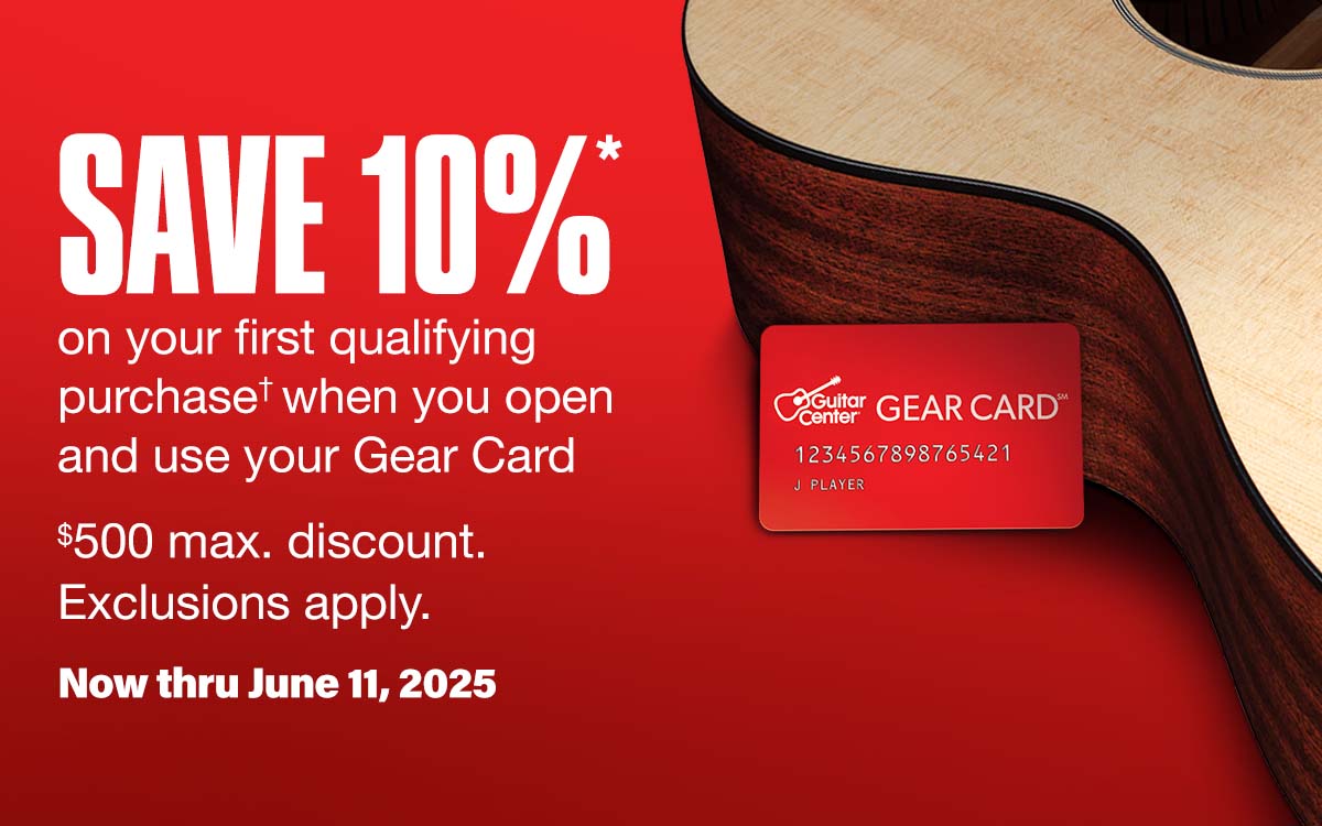 Save 10 percent of your first qualifying purchase when you open and use your Gear Card 500 dollar max discount exclusion apply. Now thru June 11, 2025