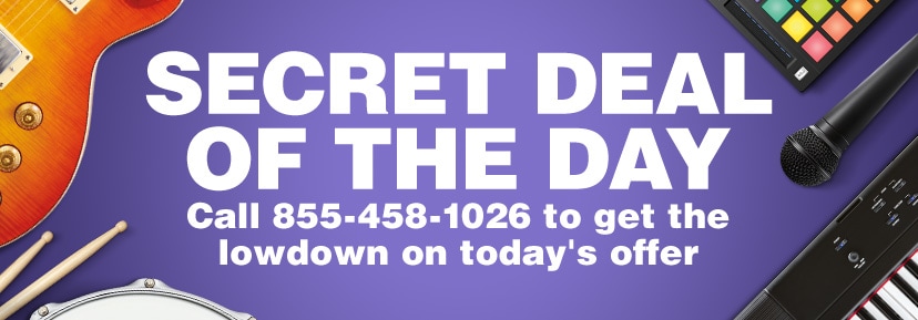 Get the Secret Deal of the Day when you dial 855-458-1026.