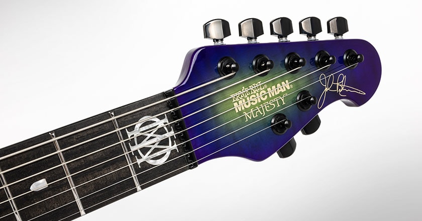 Ernie Ball Music Man Majesty BFR 7-String Headstock