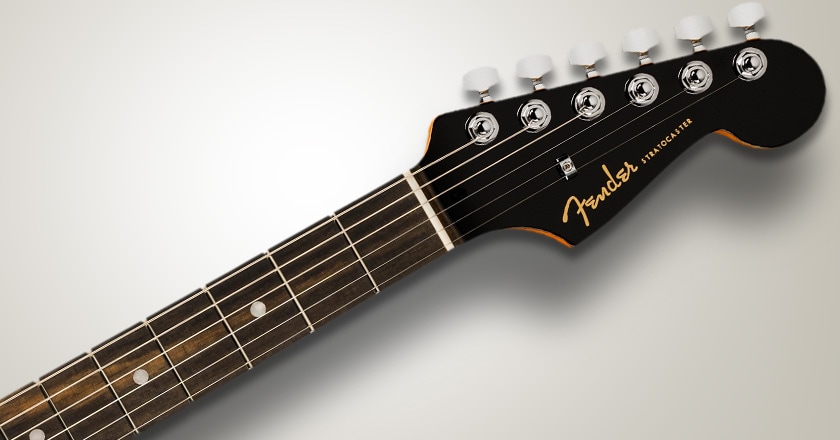 Fender American Ultra Tiger's Eye SSS Fingerboard and Headstock