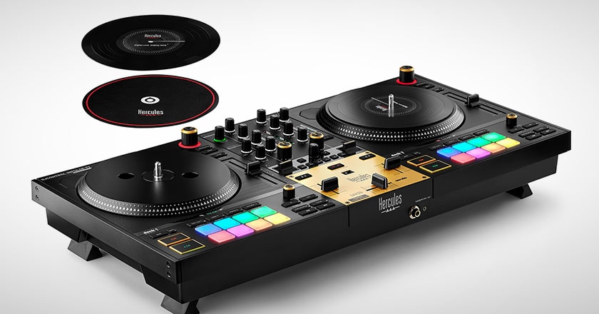 Hercules DJ DJControl Inpulse T7 Premium Edition Controller and Vinyl