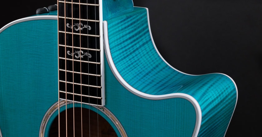 Taylor 614ce Aquamarine Limited Edition Neck Joint and Inlays