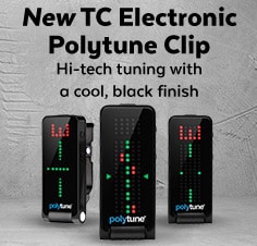 TC Electronic Polytune Clipon Guitar Tuner