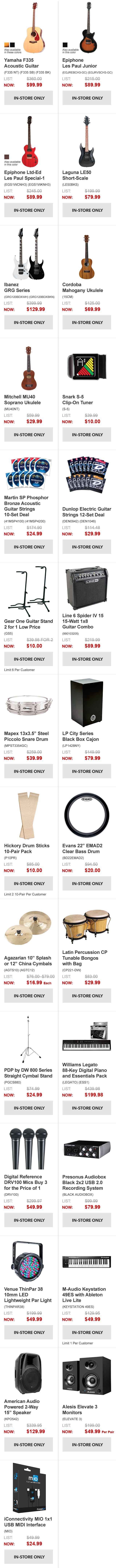 Doorbuster In store Deals