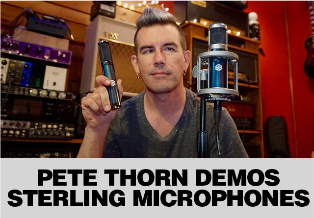Pete Thorn demos sterling microphones
