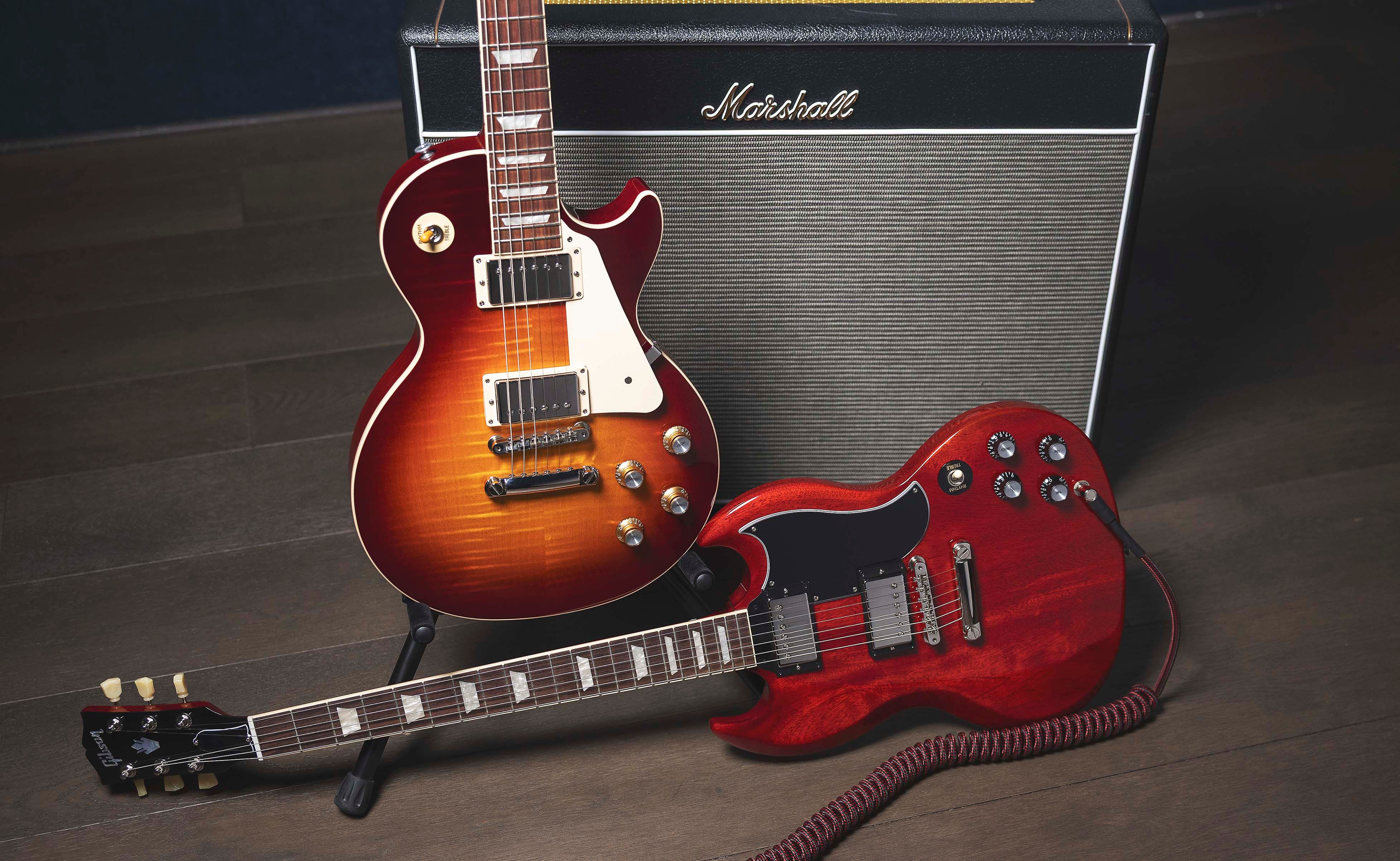 Gibson_LP_Standard_Figured_60s_Bourbon_Burst_Gibson_SG_Standard_61_Vintage_Cherry_Group_Inline.jpg