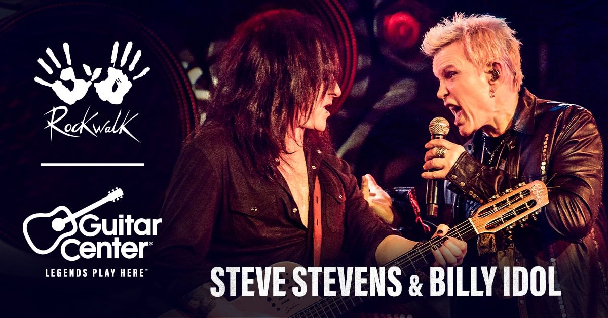 Billy Idol and Steve Stevens to Join Guitar Center’s Hollywood Rockwalk