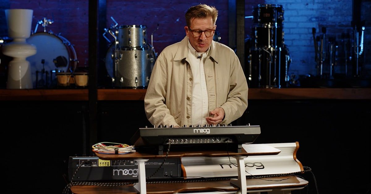 Watch Mikael Jorgensen Create Synth Bass Sounds on Moog Synthesizers