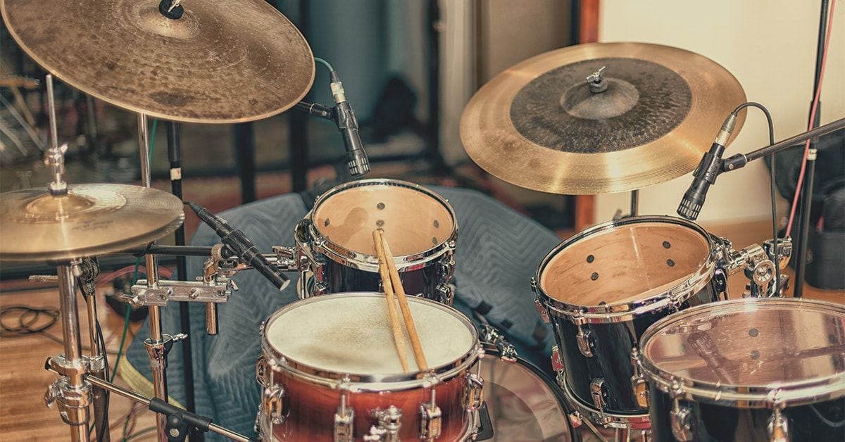 Placing a Room Mic for Drum Recording