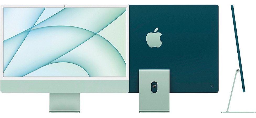 Apple 24 in. iMac with Retina 4.5K 8 core M1 8GB 256GB MGPH3LL A Green