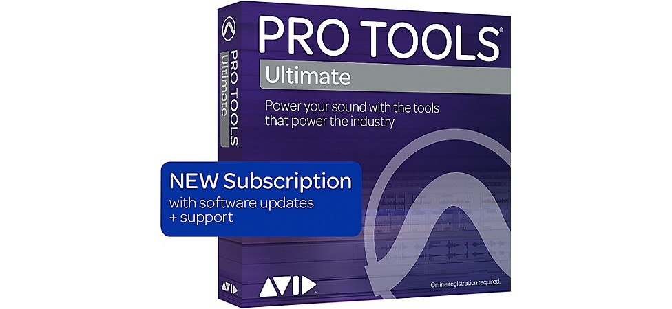 Avid Pro Tools Ultimate NEW 1-Year Subscription with Updates + Support (Download)