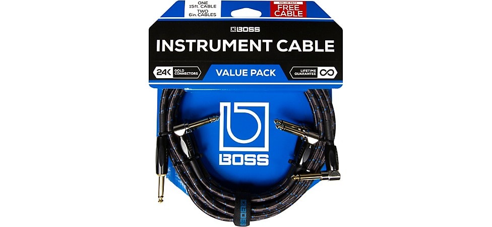 BOSS Instrument/Patch Cable Bundle