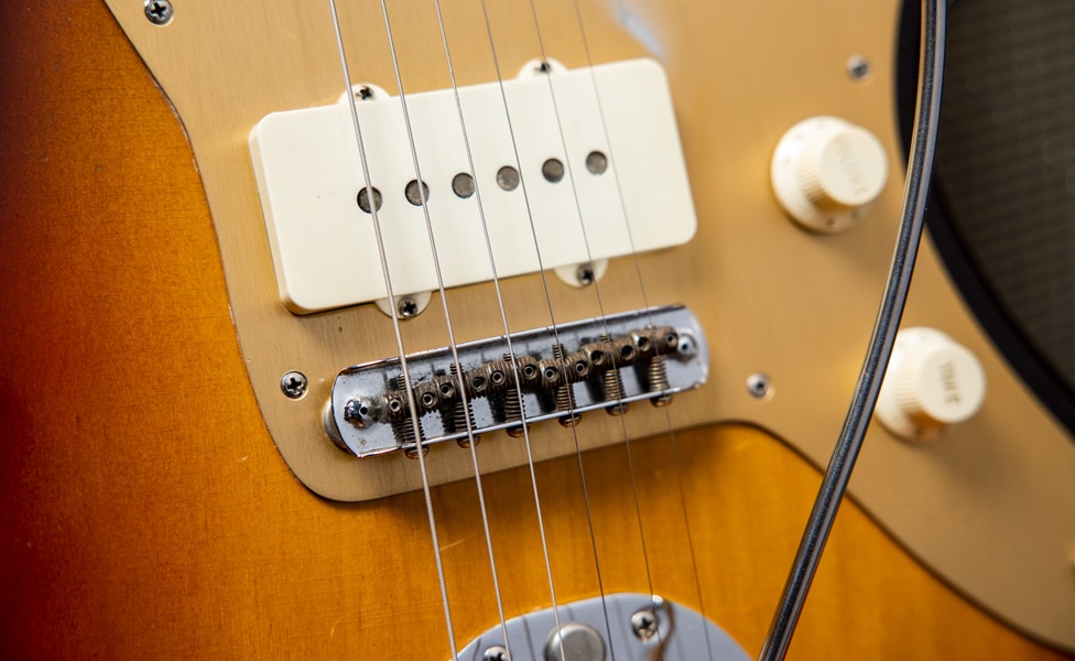 Bridge on a 1959 Fender Jazzmaster