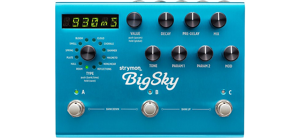 Strymon BigSky Multidimensional Reverb Front Panel