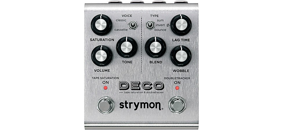 Strymon Deco V2 Tape Saturation & Doubletracker Front Panel