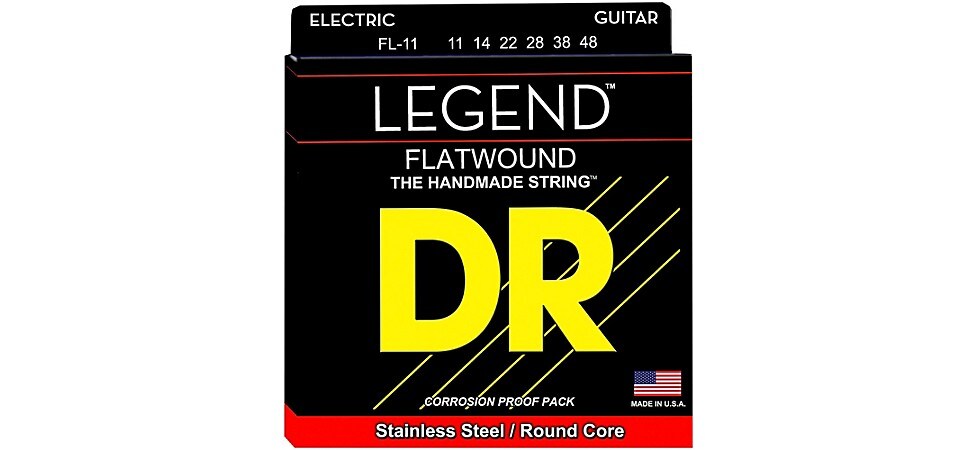 DR Strings Legend Extralife Flatwound Electric Guitar Strings