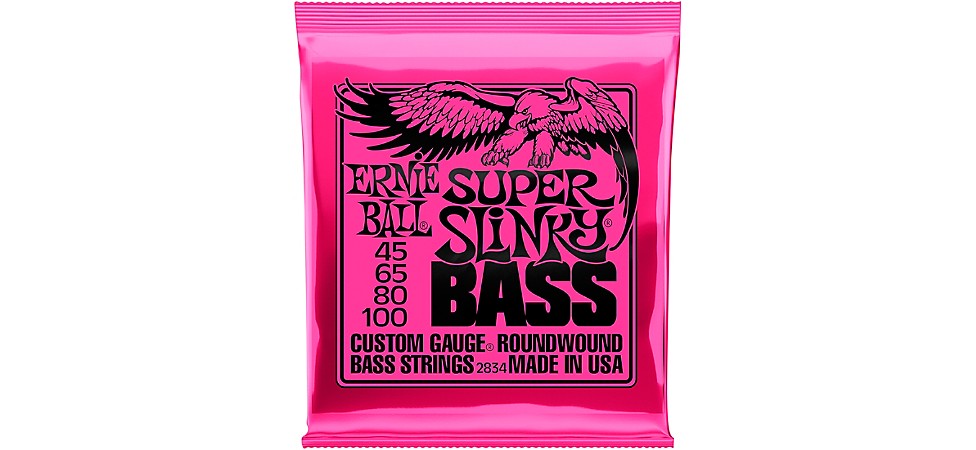 Ernie Ball 2834 Super Slinky Roundwound Bass Strings