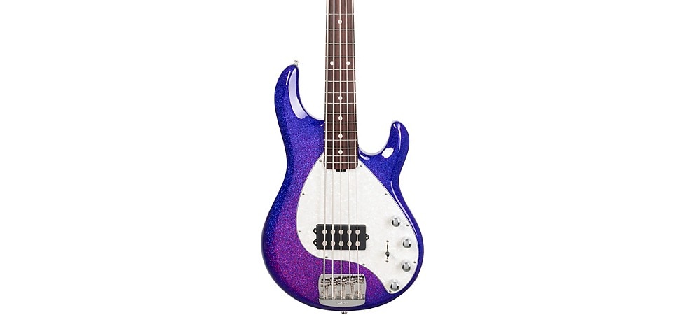 Ernie Ball Music Man StingRay Special 5 H Electric Bass Guitar in Violet Sparkle Burst