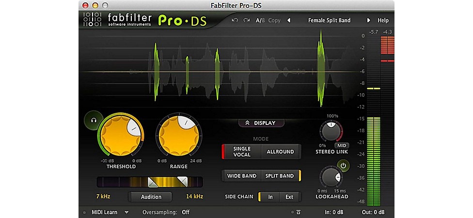 FabFilter Pro-DS De-esser Plug-in