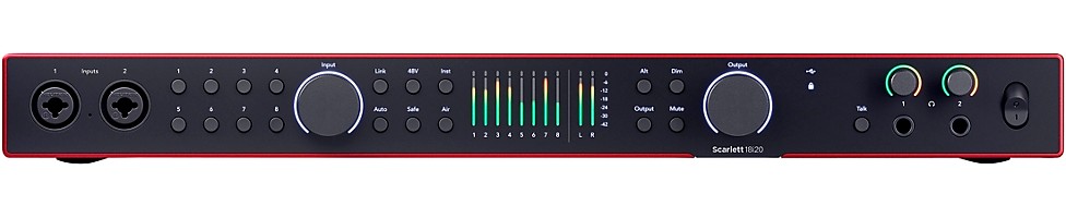 Focusrite Scarlett 18i20 4th Gen 18x20 USB-C Audio Interface