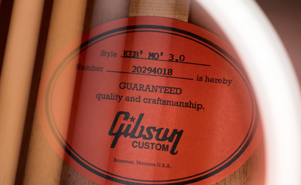 Gibson Keb' Mo' J-45 Soundhole Label