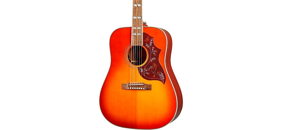 Epiphone Inspired by Gibson Hummingbird Acoustic-Electric Guitar Aged Cherry