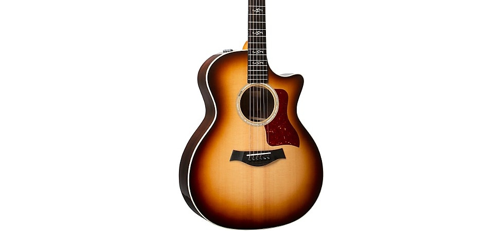 Taylor 414ce V-Class Special-Edition Grand Auditorium Acoustic-Electric Guitar Shaded Burst Edge