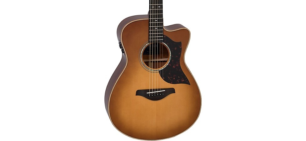 Yamaha AX3M DLX A-Series Concert Acoustic-Electric Guitar in Sand Burst