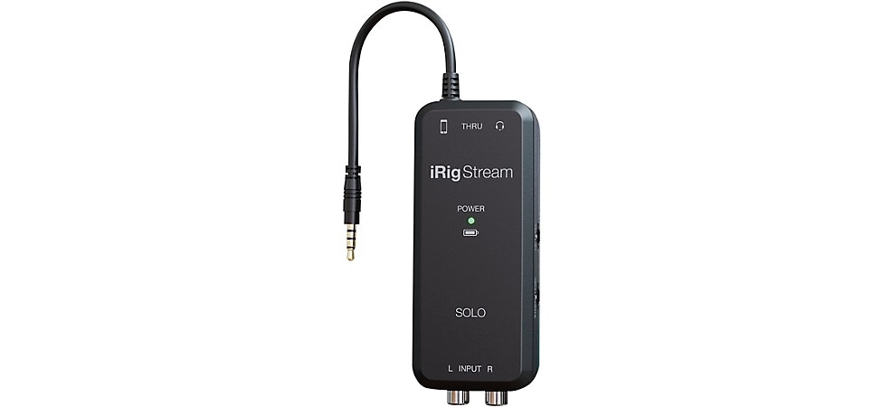 IK Multimedia iRig Stream Solo Audio Interfaces for iOS Mac and Select Android Devices