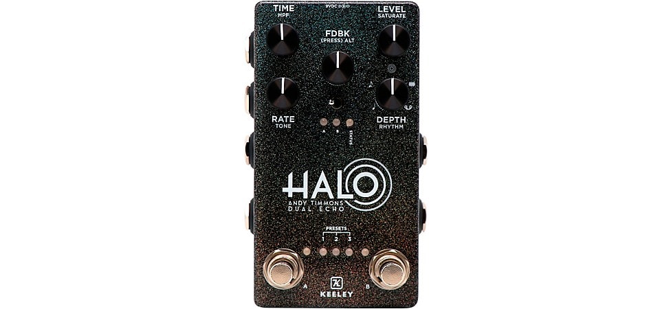 Keeley HALO Andy Timmons Dual Echo Signature Effects Pedal in Cosmos