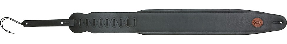 Levy's 4-1/2" Padded Leather Bass Guitar Strap Black