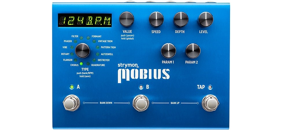 Strymon Mobius Multi Modulation Front Panel