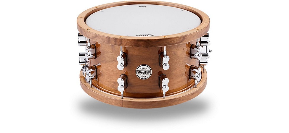 PDP Dark Stain Maple and Walnut Snare Drum