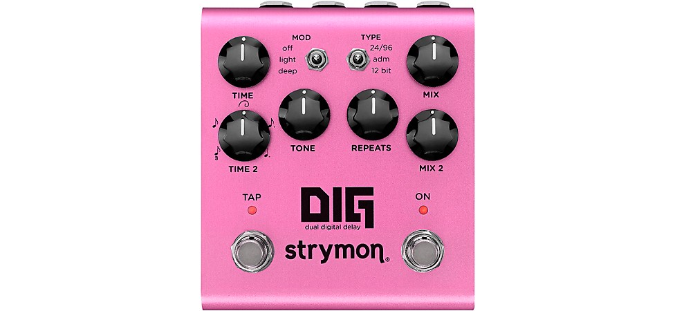Strymon DIG V2 Dual Digital Delay Front Panel