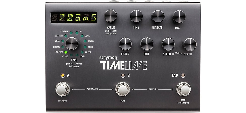 Strymon TimeLine Multidimensional Delay Front Panel