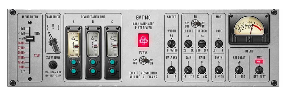 Universal Audio UAD EMT 140 Classic Plate Reverb