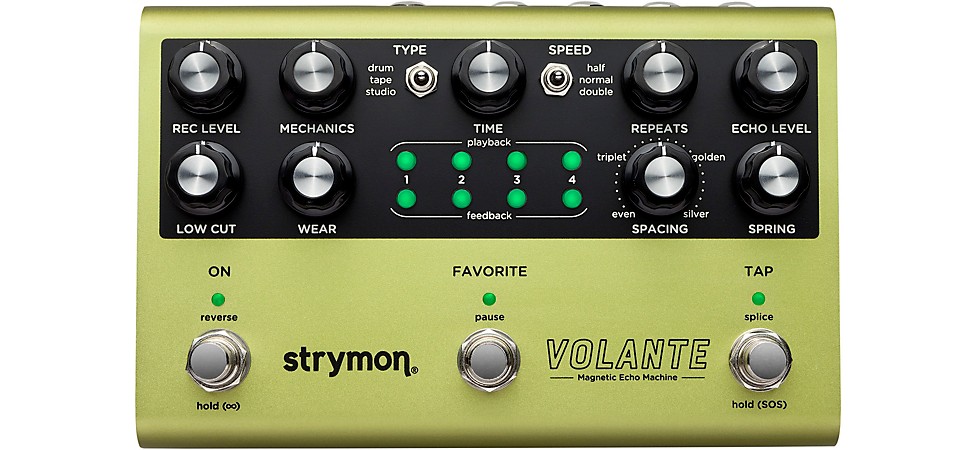 Strymon Volante Magnetic Echo Machine Front Panel