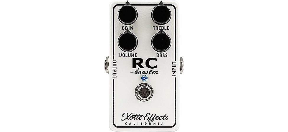 Xotic RC Booster Classic Effects Pedal in White