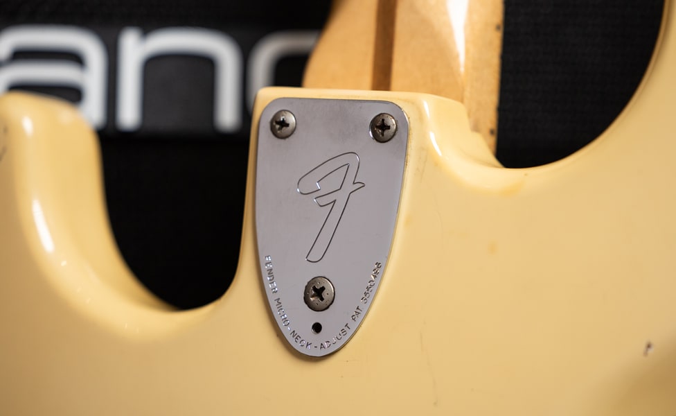 CBS Era 1980 Fender Stratocaster 3-Bolt Neck Plate with Micro-Tilt Neck Adjustment