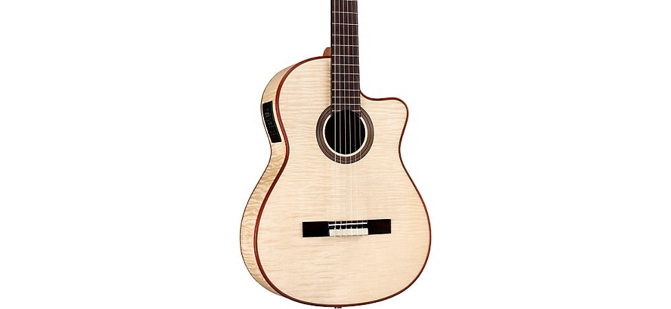 Córdoba Fusion 12 Classical Acoustic-Electric Guitar in White Sands