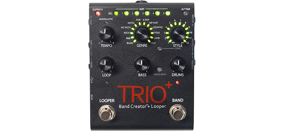 DigiTech TRIO+ Band Creator + Looper Effects Pedal