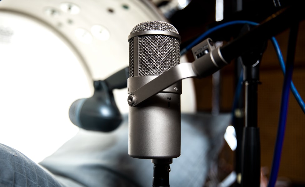 A two microphone setup on a bass drum using a Shure Beta 52A and Neumann U 47