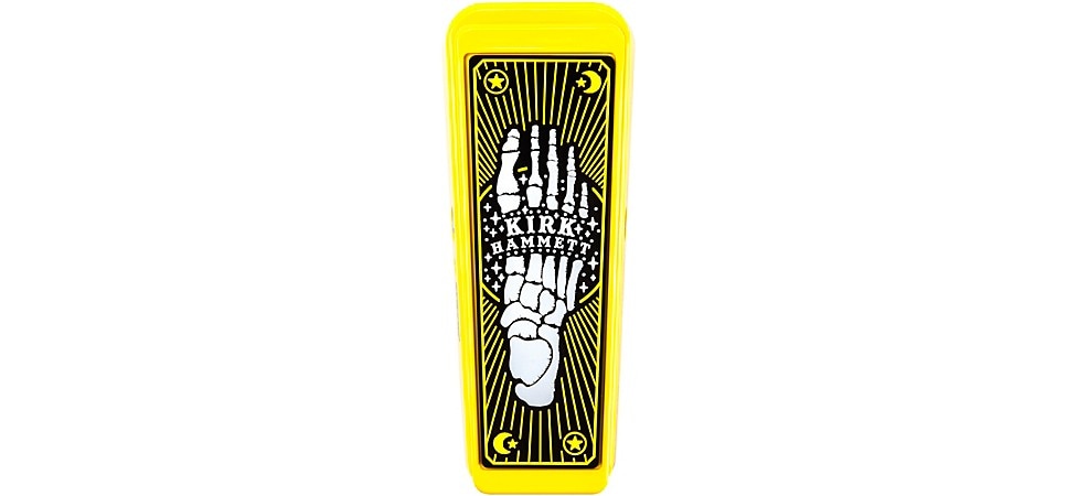Dunlop Kirk Hammett Cry Baby Wah Pedal Yellow Sparkle Edition