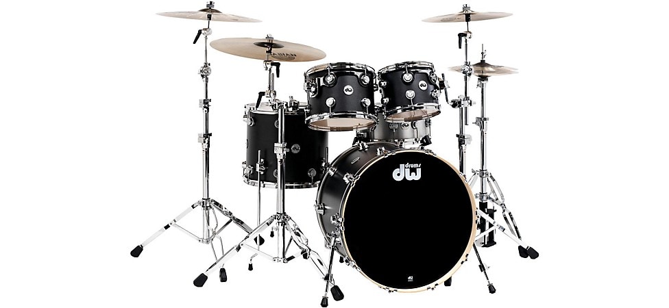 DW Collector's Series 4-Piece Shell Pack Ebony Chrome Hardware