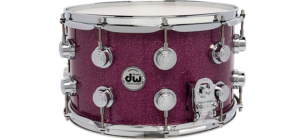 DW Collector's Series SSC Maple Snare 14x8" in Purple Glass