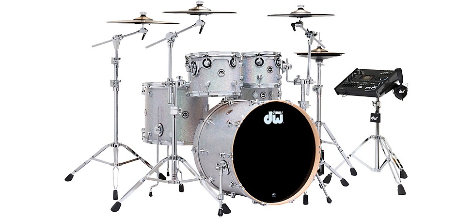 DWe Collector's Series DrumLink 5-Piece Acoustic-Electronic Drum Set in Diamond Nebula